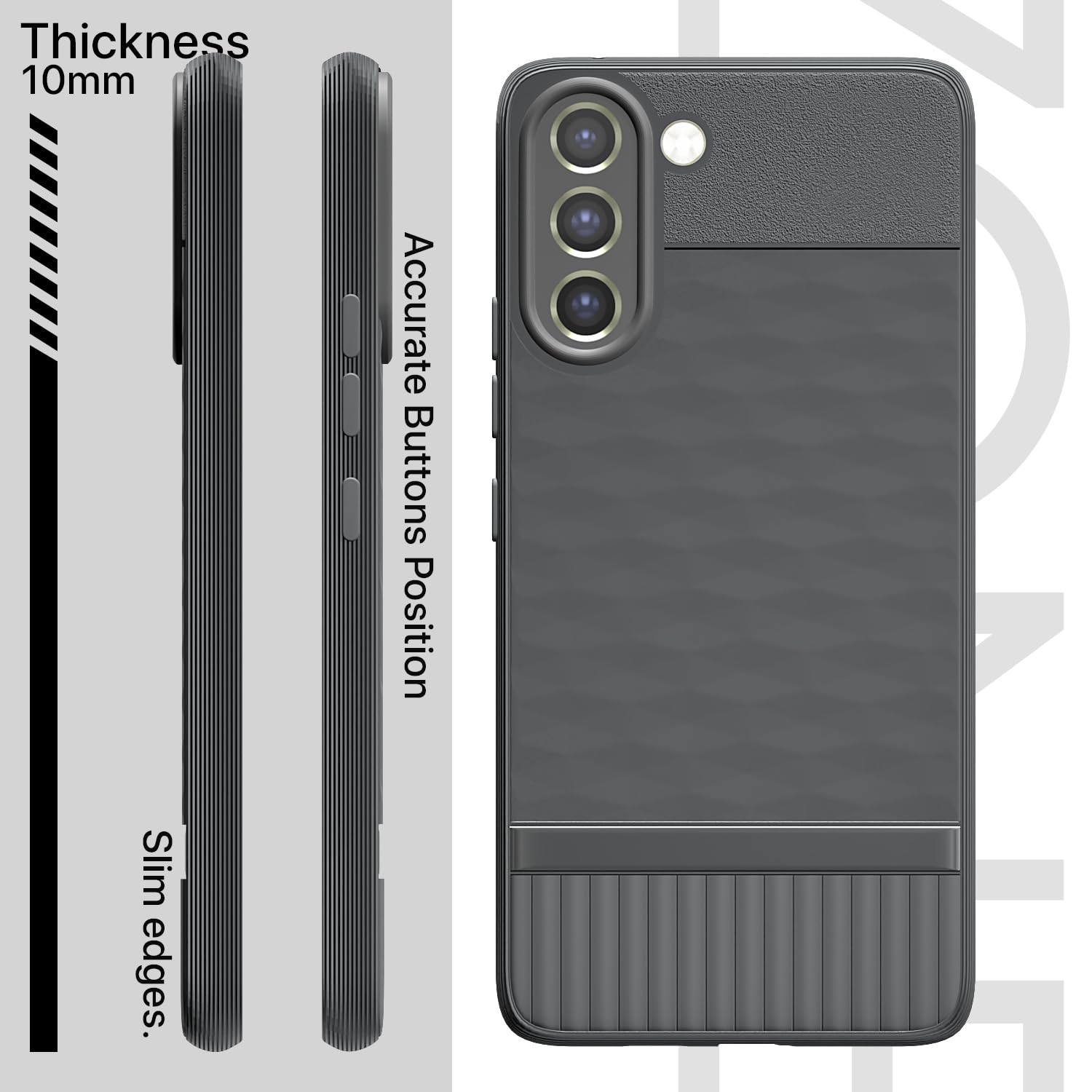 Pikkme Samsung Galaxy S21 FE 5G Gencase Back Cover (Grey)