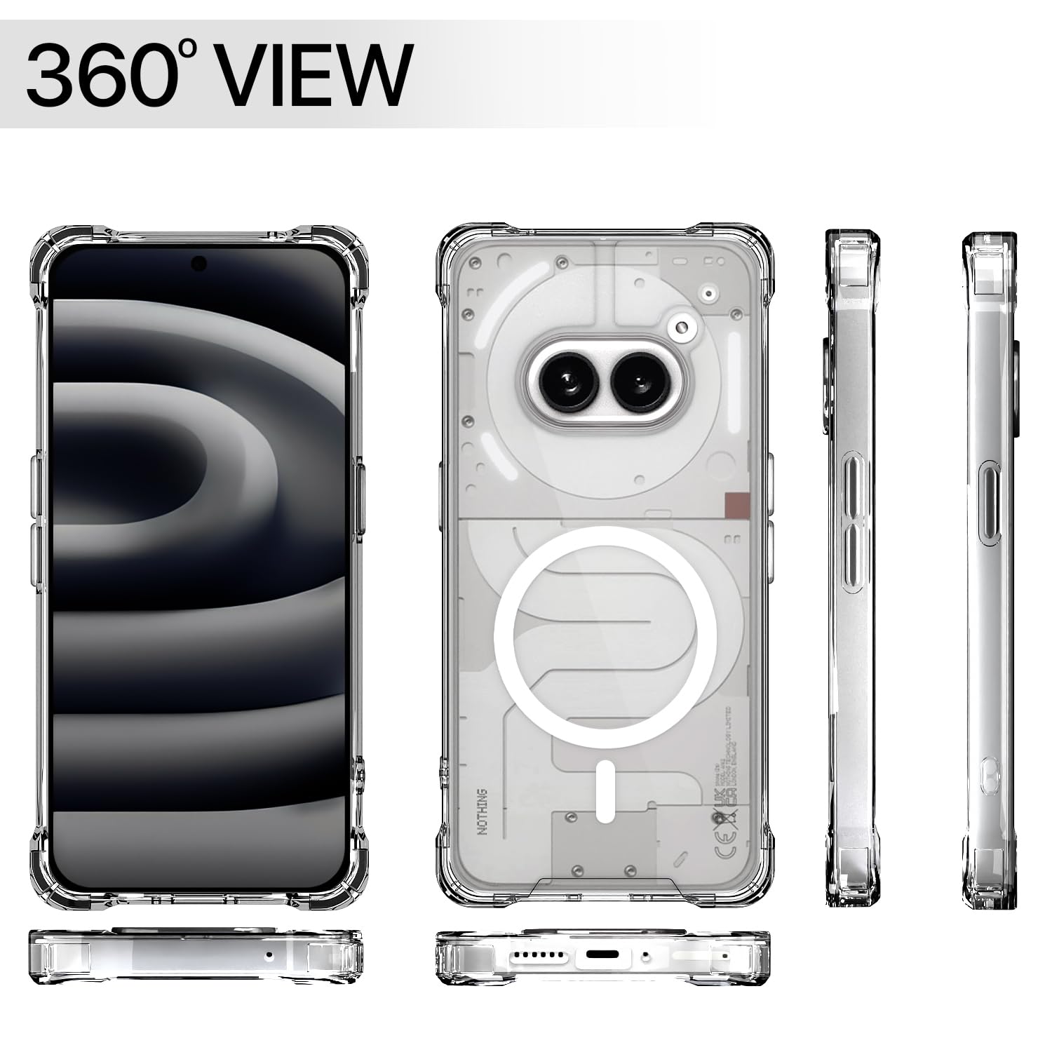 Pikkme transparent mag-safe MagSafe mobile back cover for Nothing Phone 2A/Phone 2A Plus – photo 7
