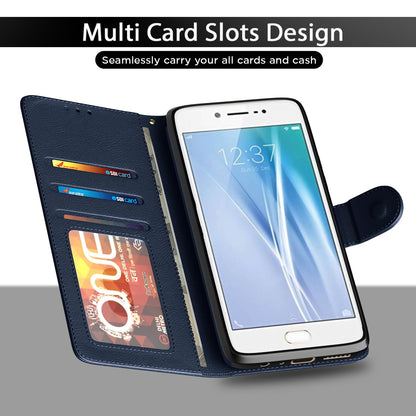 Pikkme blue wallet flip cover for Vivo V5/V5S/Y66/Y67 – photo 5