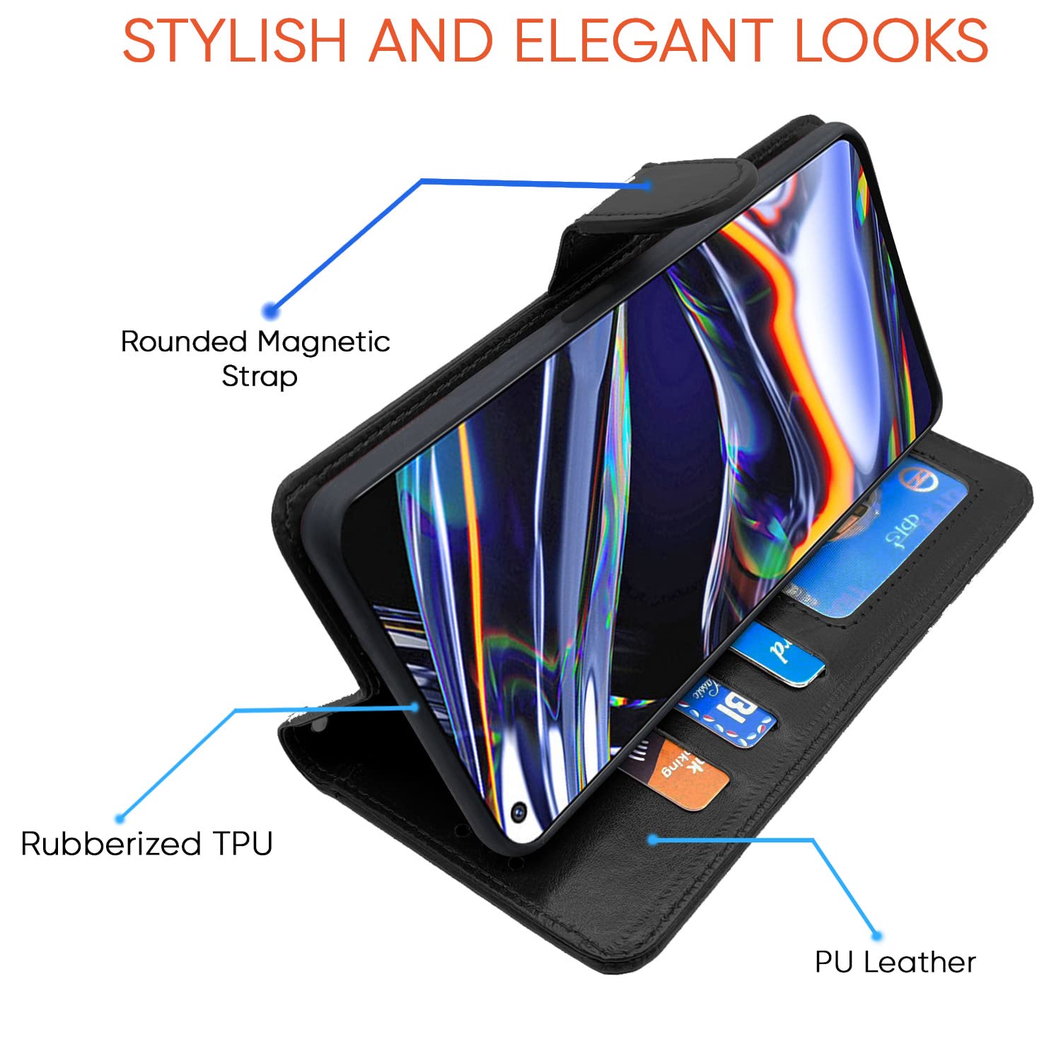 Pikkme black flip case for Realme 7 Pro – photo 4
