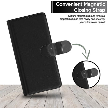 Pikkme Vivo V50 5G / V50e 5G Vintage Flip Cover (Black)