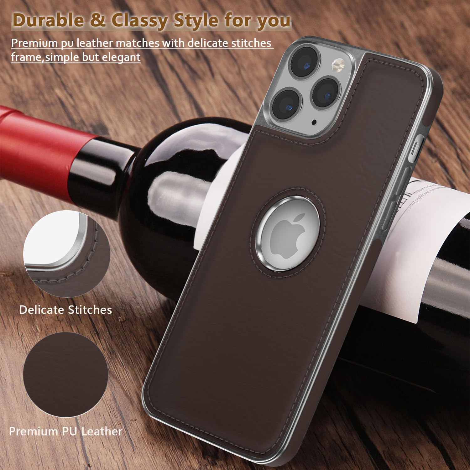 iPhone 11 Pro phone cover in chrome coffee by Pikkme – photo 7