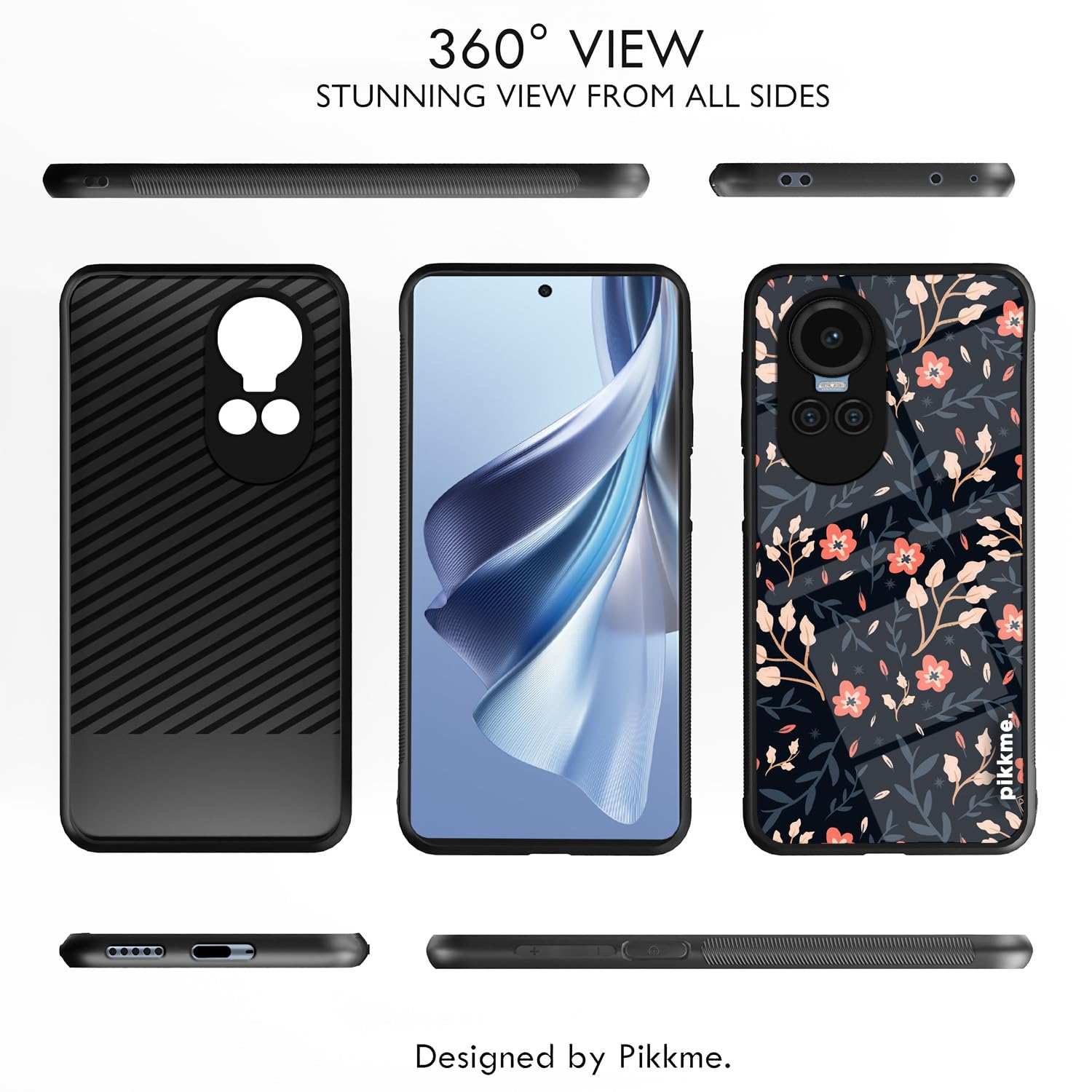 Oppo Reno 10 5G Flower back cover by Pikkme – photo 2