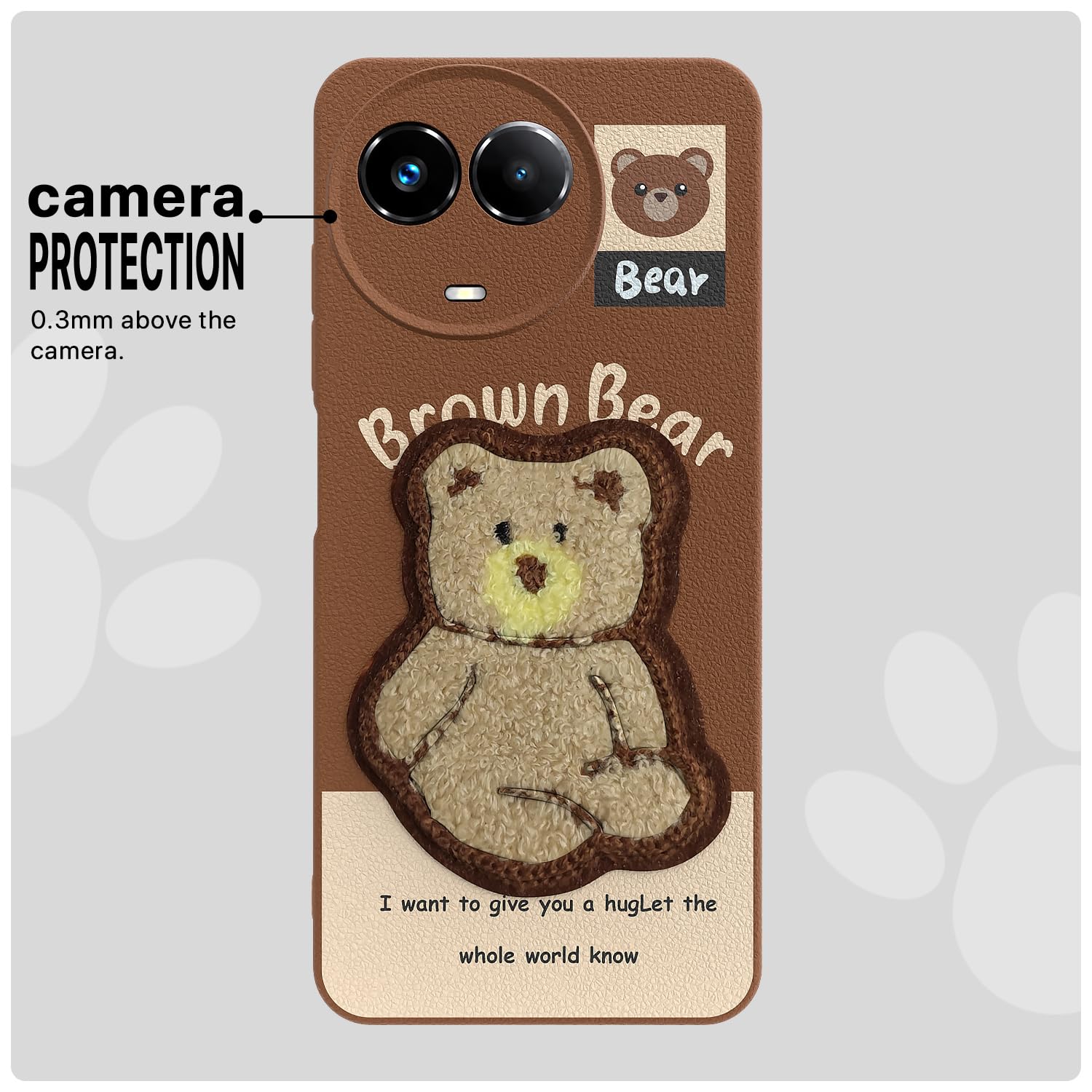 Pikkme Realme 11/11X 5G/Narzo 60X 5G brown phone cover – photo 6