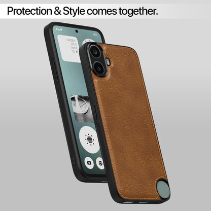 Pikkme CMF by Nothing Phone 1 Leather Back Case | Brown