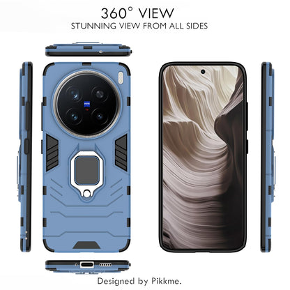 Vivo X200 Pro 5G D5 Tough Armor mobile back cover in blue by Pikkme – photo 3