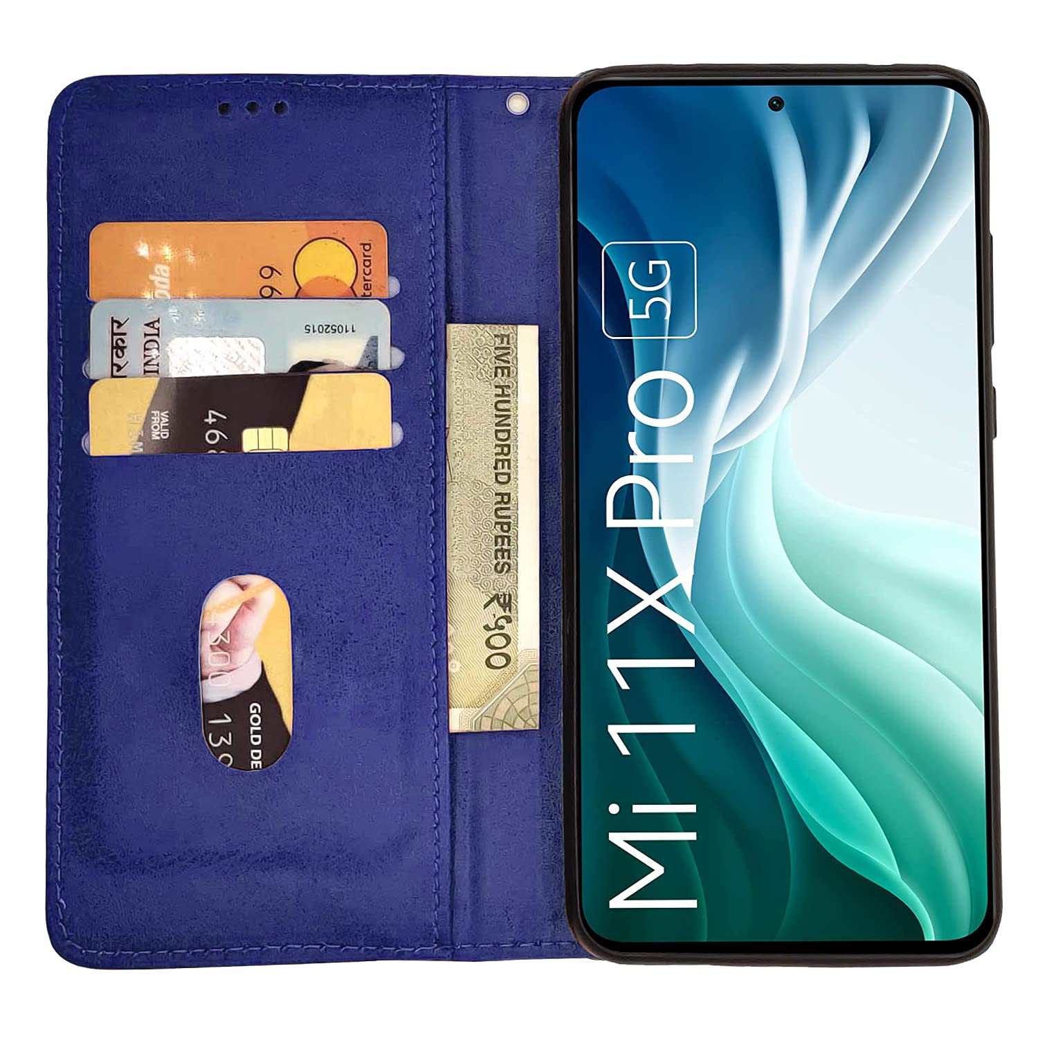 Pikkme Mi 11x/11x Pro blue mobile flip cover – photo 2