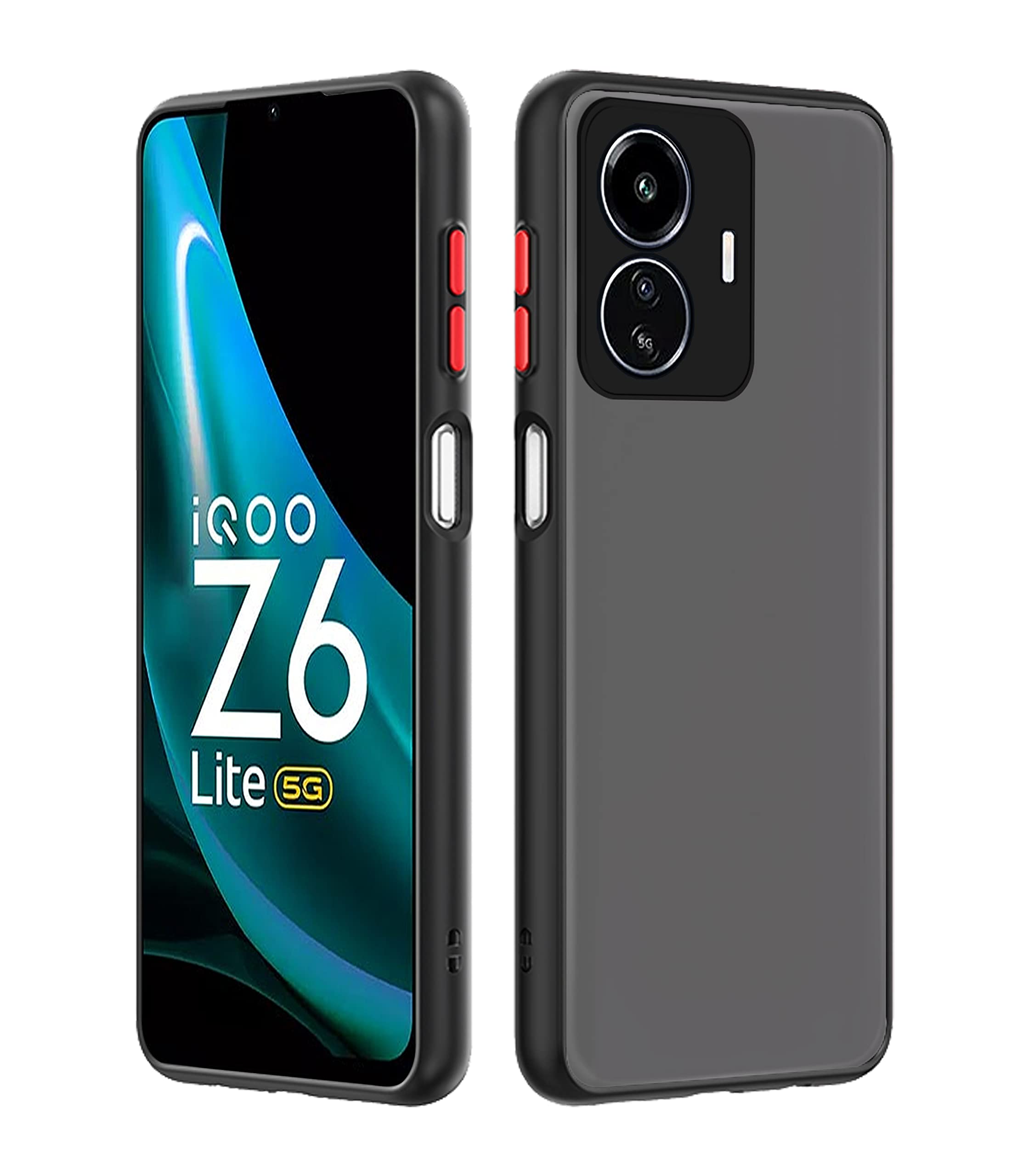 Pikkme iQOO Z6 Lite 5G Hybrid black phone cover