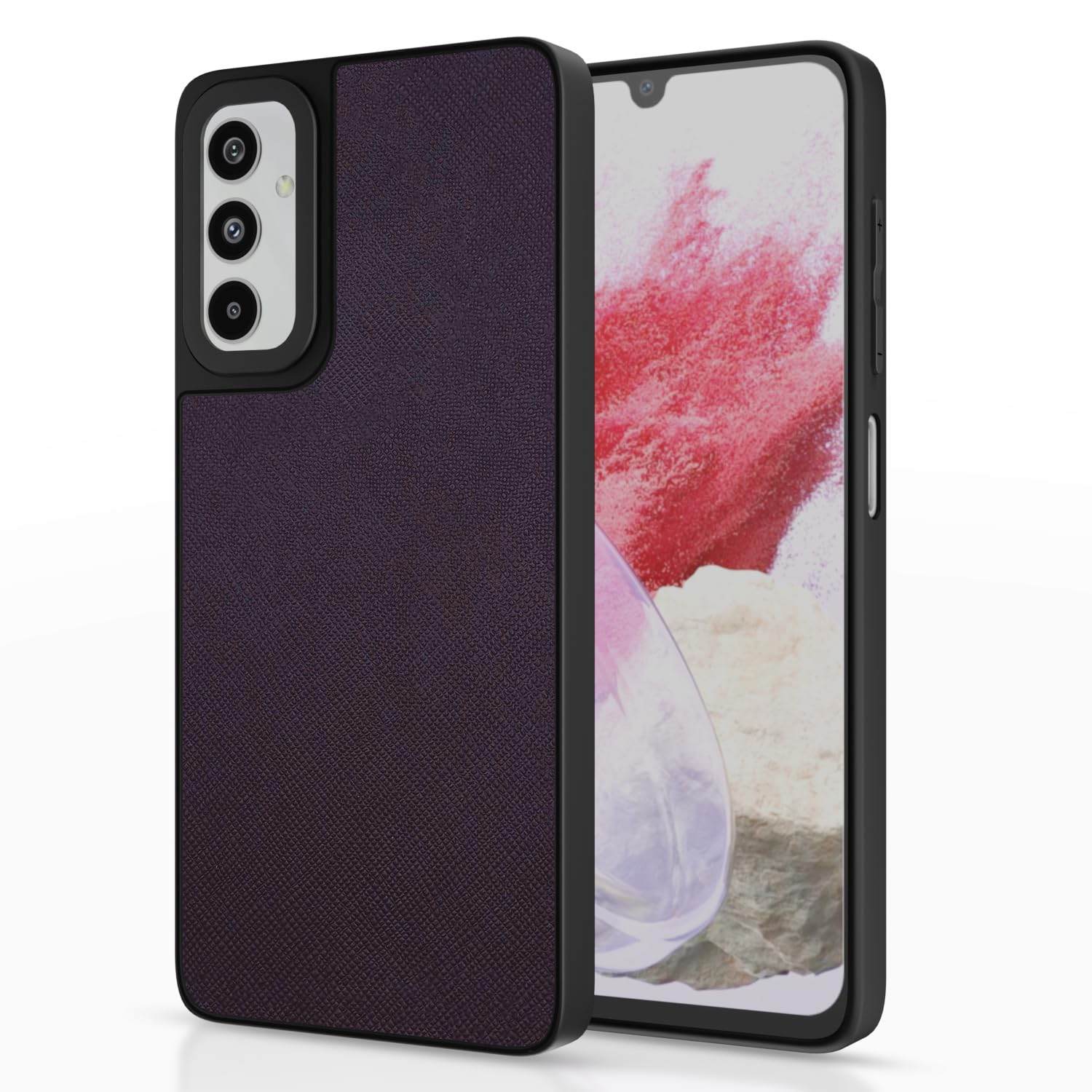 Samsung M34/F34 5G Leatherback phone cover in cherry by Pikkme
