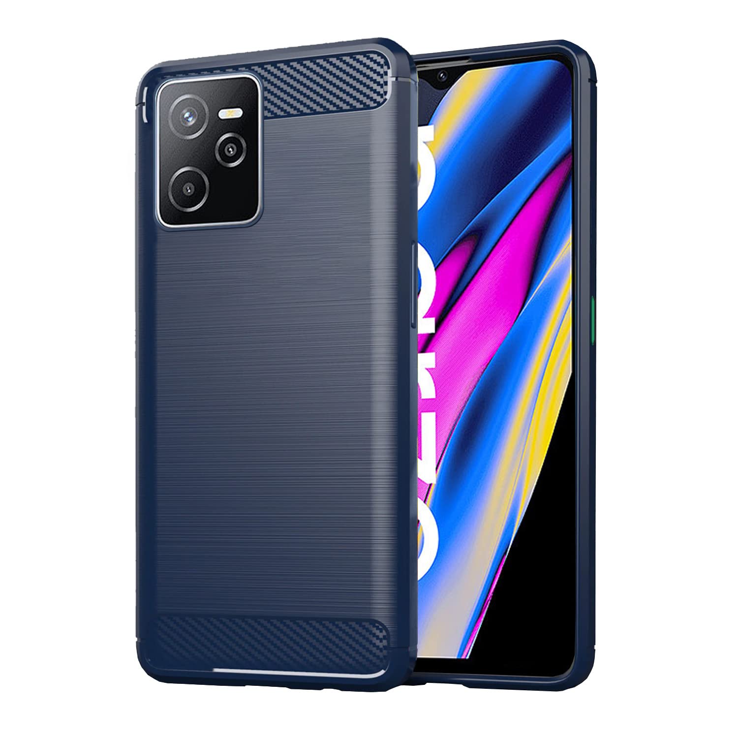 Pikkme blue Hybrid mobile cover for Realme Narzo 50A Prime
