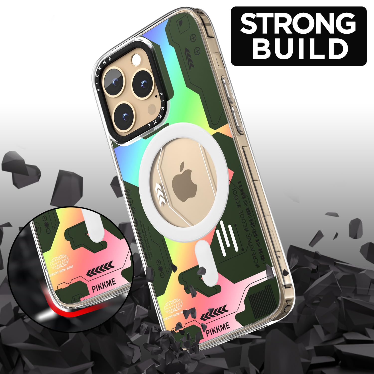 Pikkme iPhone 13 Pro green back cover – photo 7