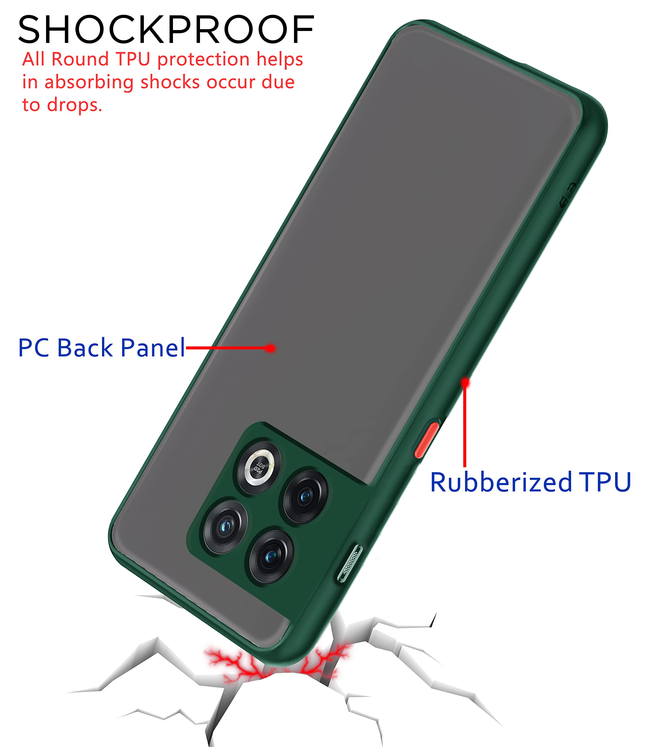 Pikkme green Hybrid back cover for OnePlus 10 Pro 5G/1 – photo 4