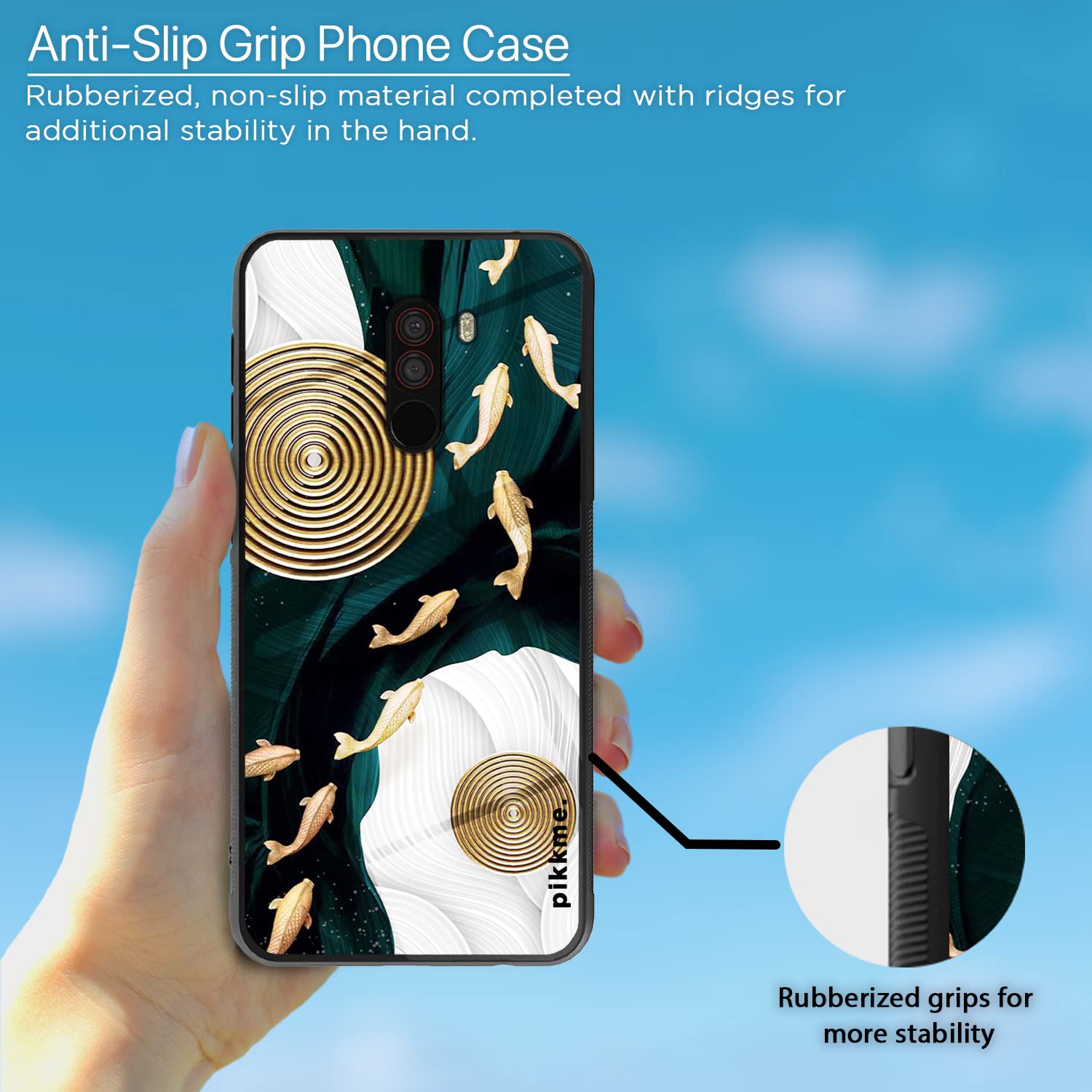 Poco F1 Flower mobile cover by Pikkme – photo 5