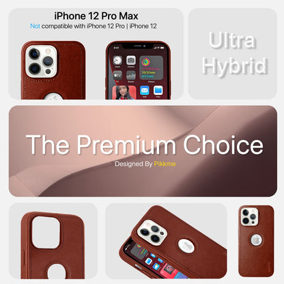 Pikkme brown Leather phone cover for iPhone 12 Pro Max – photo 3