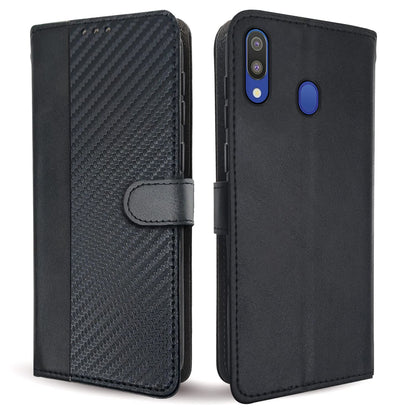 Black Wallet flip cover for Samsung M20 – Pikkme