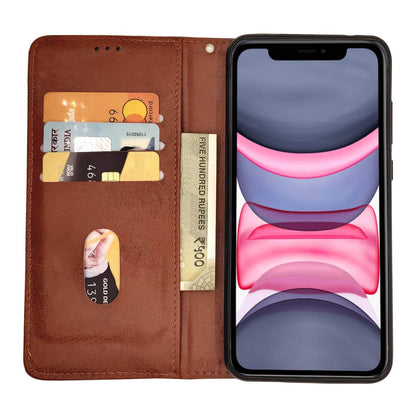 Brown Wallet mobile flip cover for iPhone 11 – Pikkme – photo 3