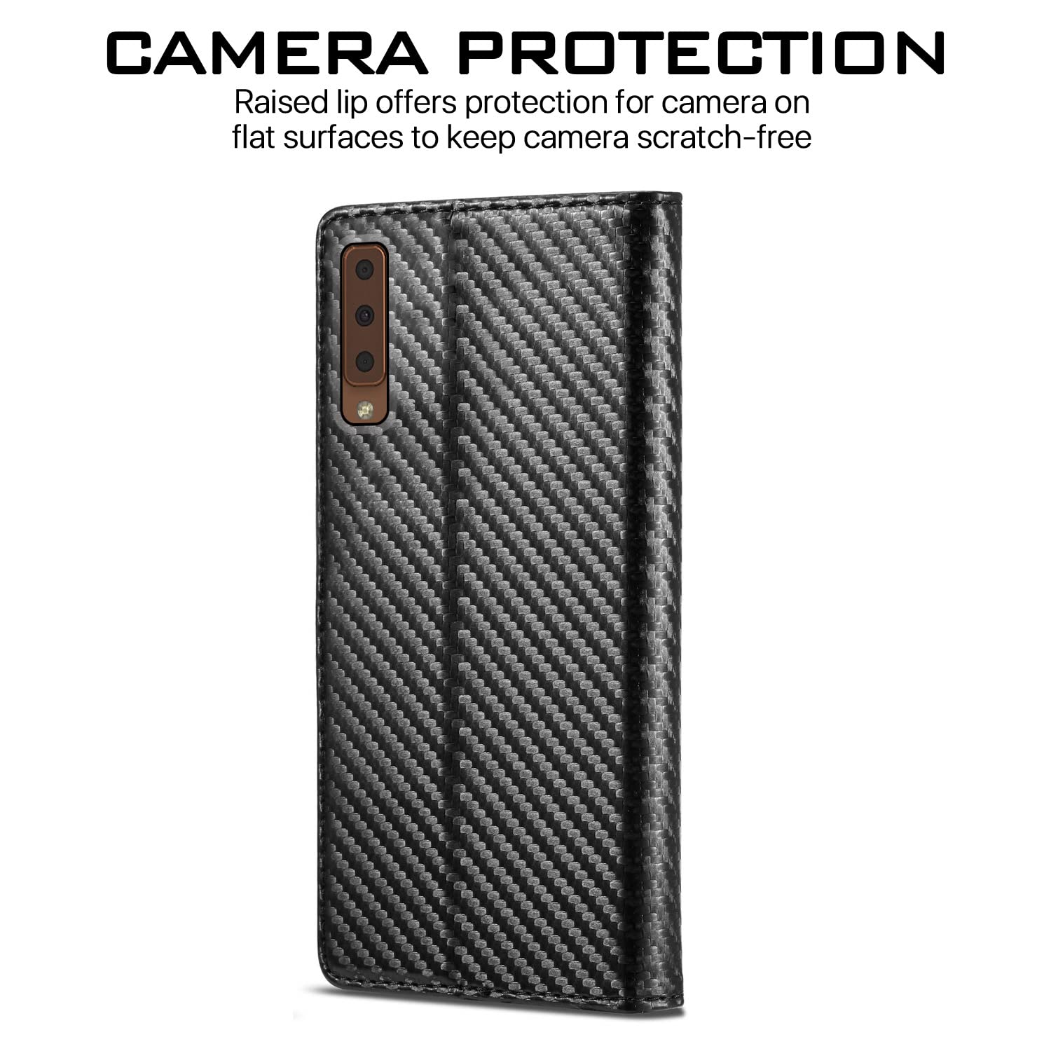 Pikkme Samsung A7 2018 black flip case – photo 4