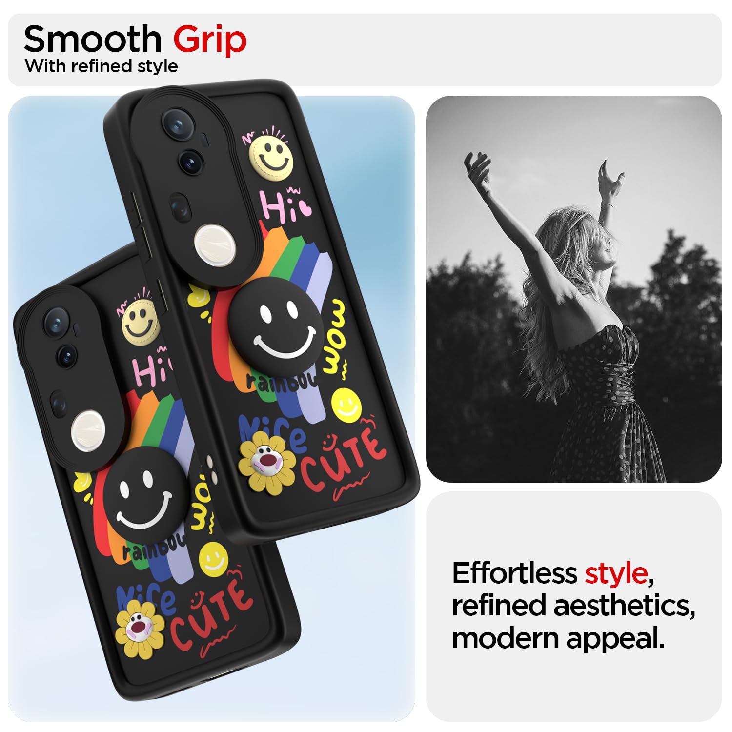 Pikkme black Soft Silicone phone cover for Vivo T4 Ultra 5G – photo 2