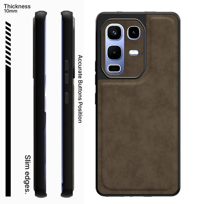 Infinix Note 50s 5G Leather mobile cover in coffee by Pikkme – photo 3