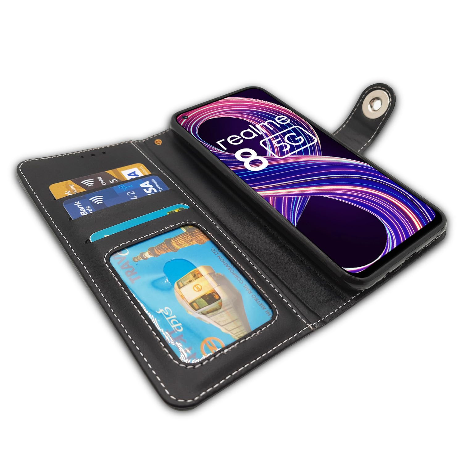 Grey flip cover for Realme 8/8s/Narzo 30 5G – Pikkme – photo 4