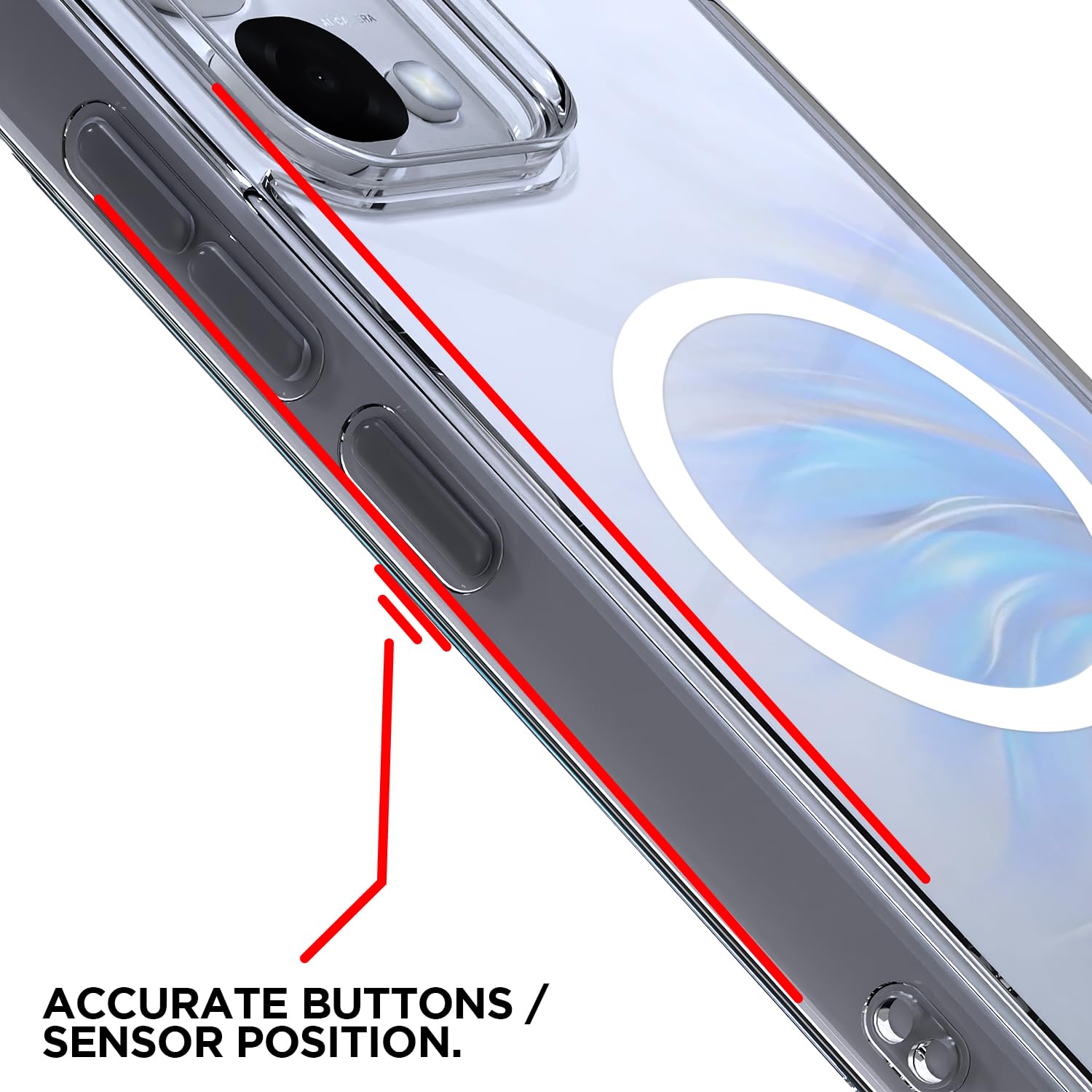 Oppo F31/F33 5G MagSafe mobile cover in transparent mag-safe by Pikkme – photo 6