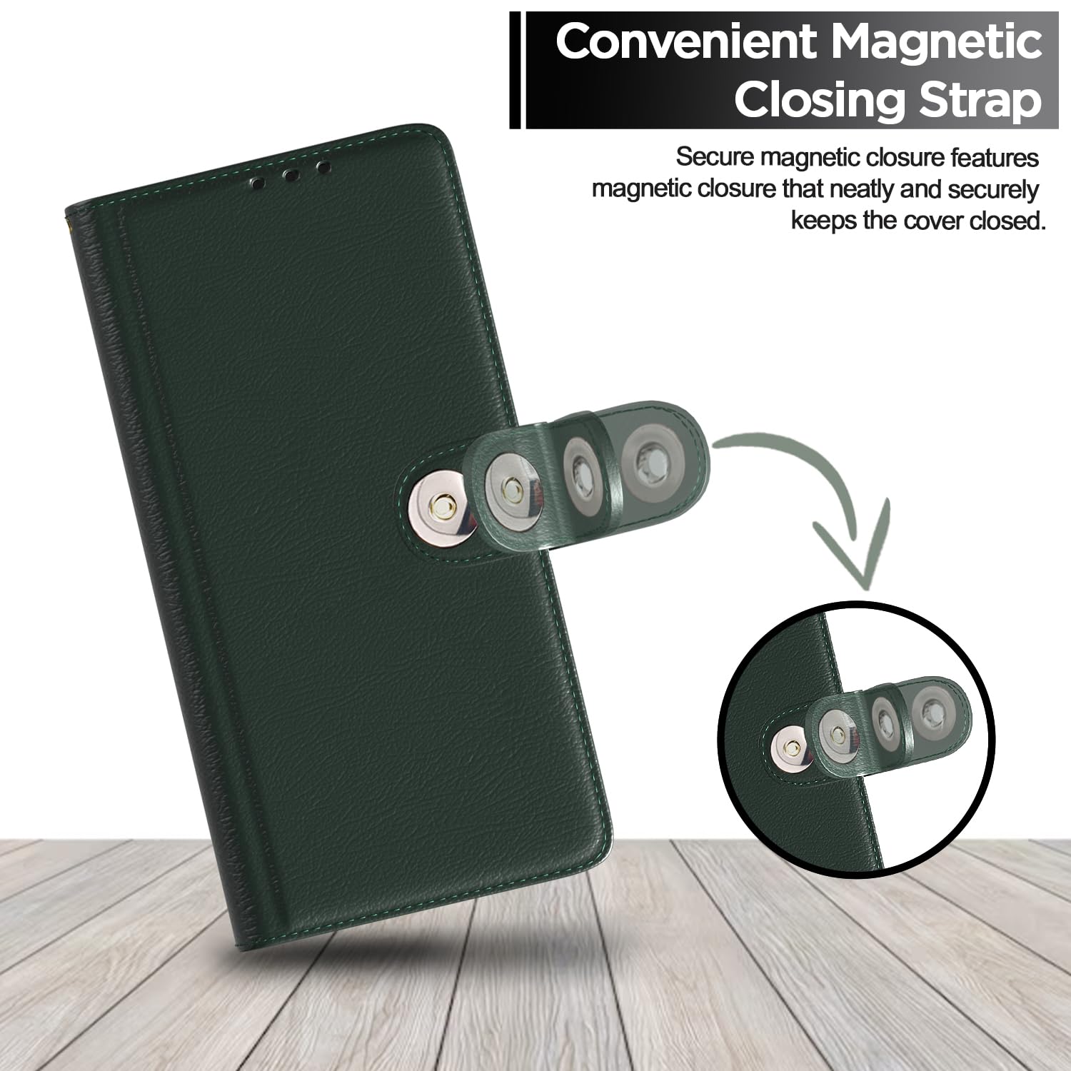 Samsung A16 5G flip cover in green by Pikkme – photo 6