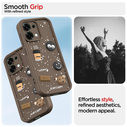 Pikkme Oppo F31 5G/F33 5G/3D Silicone brown mobile cover – photo 2