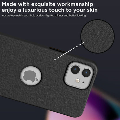 Black Leather mobile cover for iPhone 12/12 Pro – Pikkme – photo 3