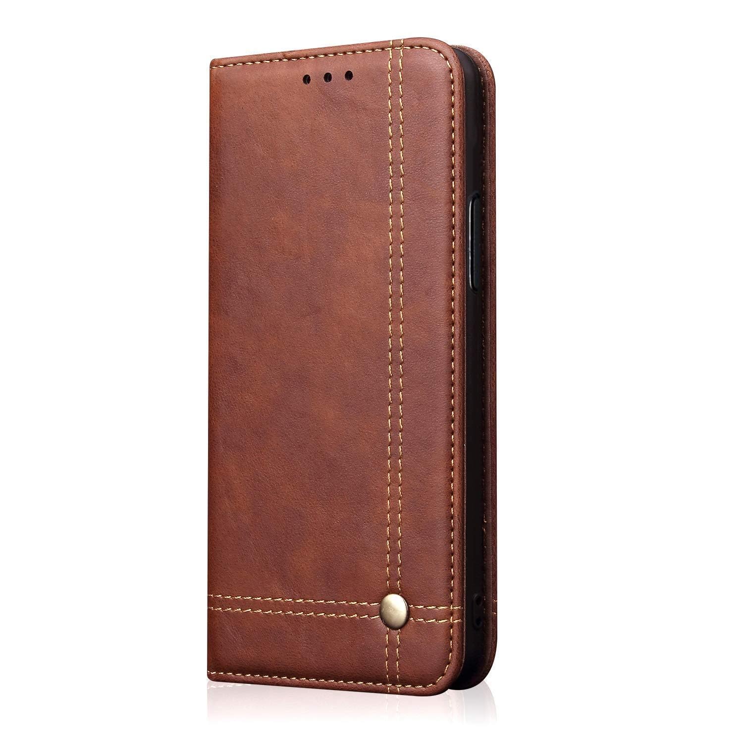 Pikkme iPhone X/XS Magnetic brown mobile flip cover – photo 7