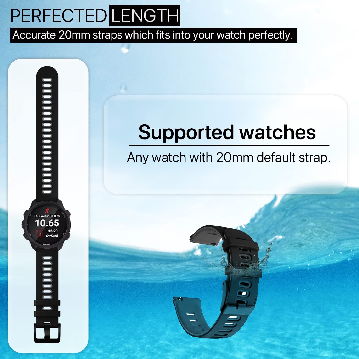 Pikkme Modern Sports Strap (Black & Grey) – photo 5