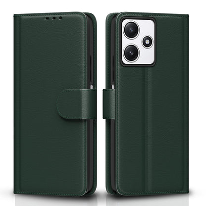 Redmi 12/Poco M6 Pro 5G flip cover in green by Pikkme