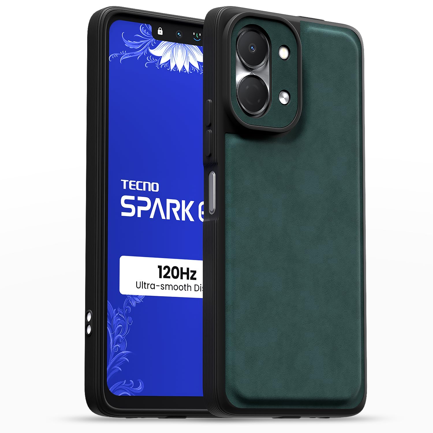 Green Leather phone cover for Tecno Spark Go 3 – Pikkme