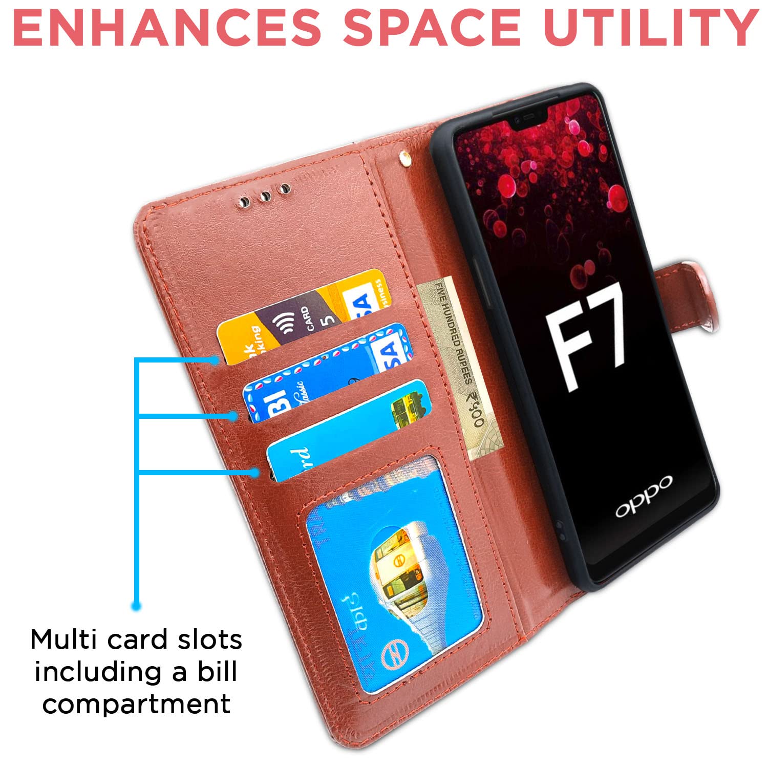 Oppo F7 flip cover by Pikkme – photo 3