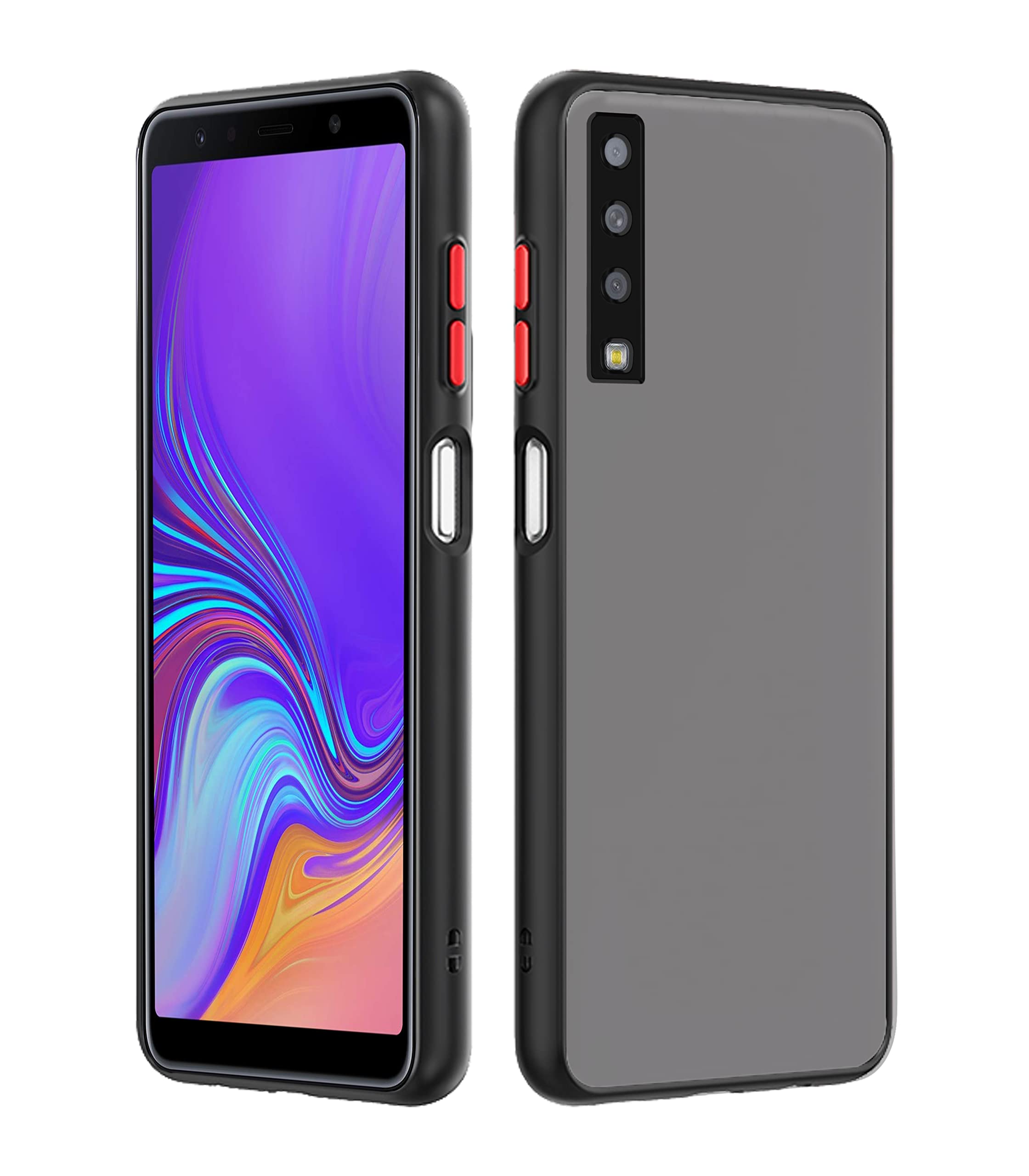 Tpu, black back cover for Samsung A7 2018 – Pikkme