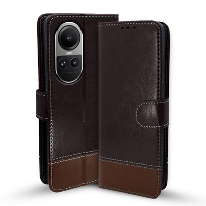 Coffee & brown flip cover for Oppo Reno 10 5G – Pikkme
