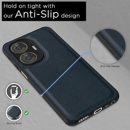 Realme C55/Narzo N55 Leather mobile cover in blue by Pikkme – photo 5