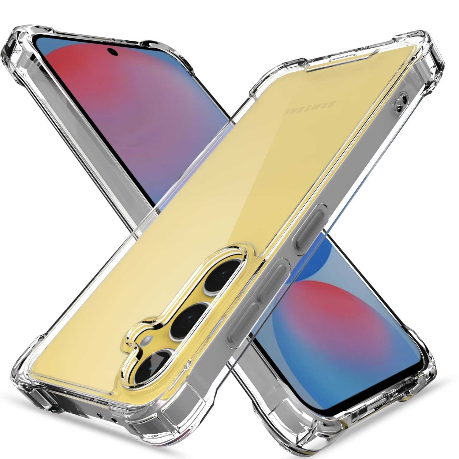 Samsung S24 FE 5G PC-TPU back cover in transparent by Pikkme