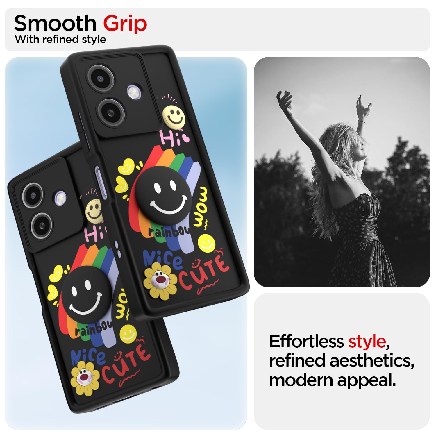 Pikkme black phone cover for Oppo A3x 5G/A3x 4G/A3 5G – photo 2