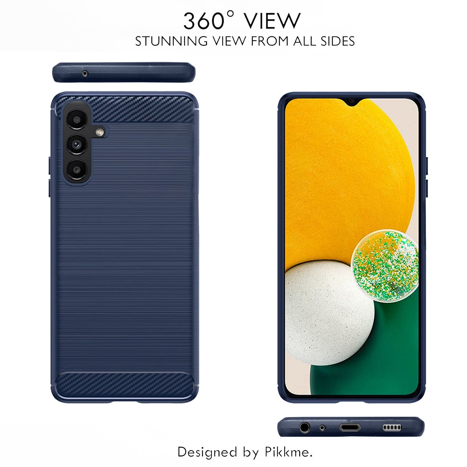 Samsung A14 4G/A14 5G Hybrid back cover in blue by Pikkme – photo 2