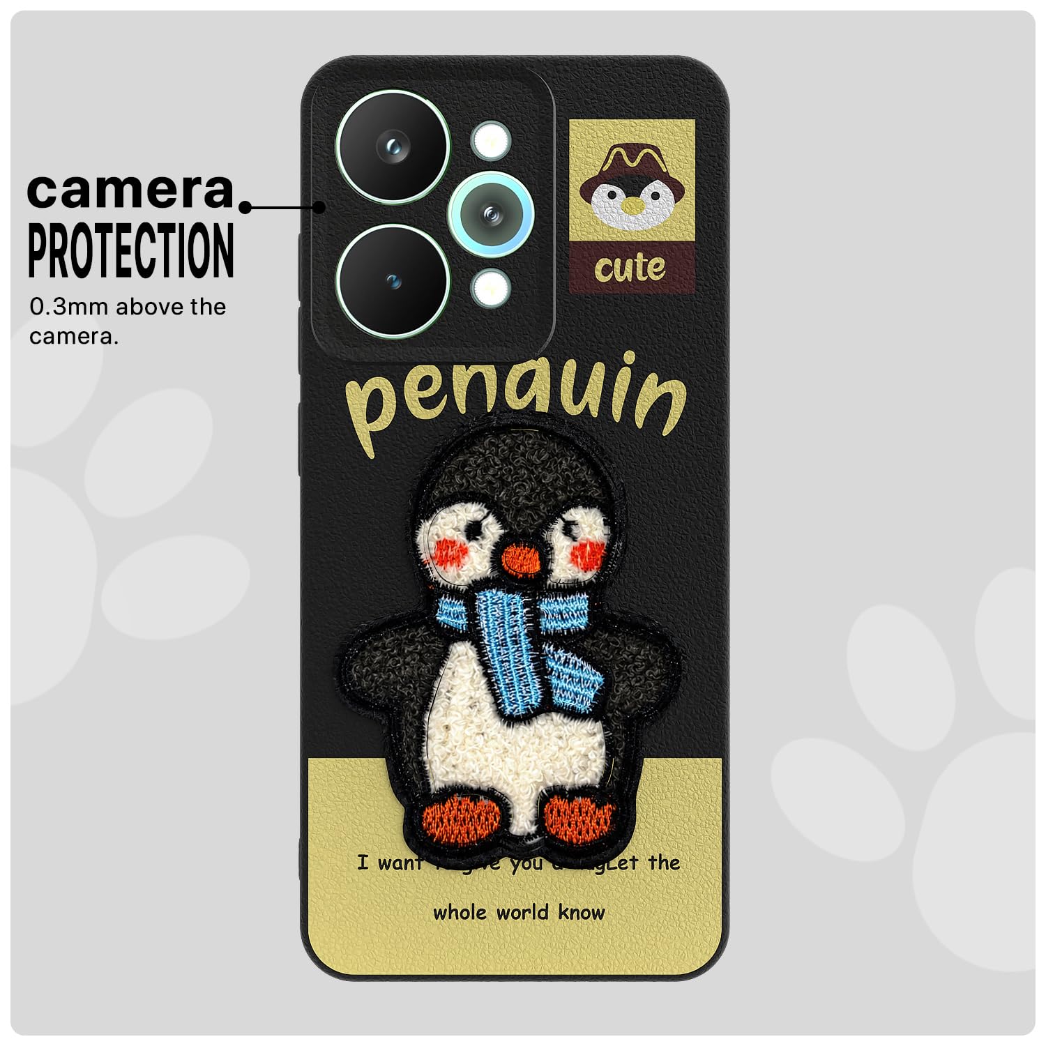 Pikkme black Plush Patch back cover for Realme 15 Pro 5G – photo 6