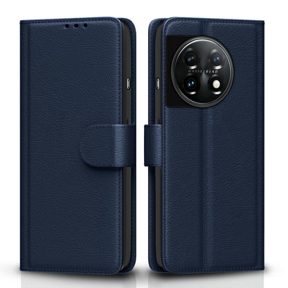 Pikkme OnePlus 11 5G blue wallet flip cover