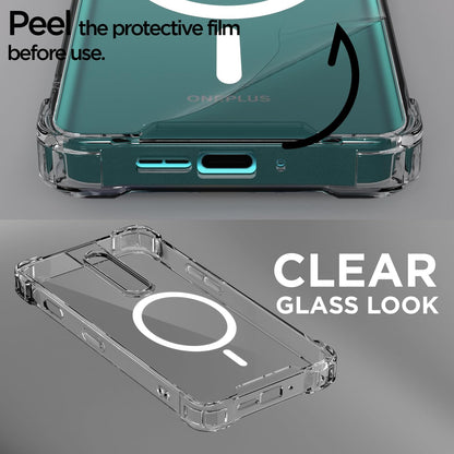 Transparent mag-safe phone cover for OnePlus 8 – Pikkme – photo 3