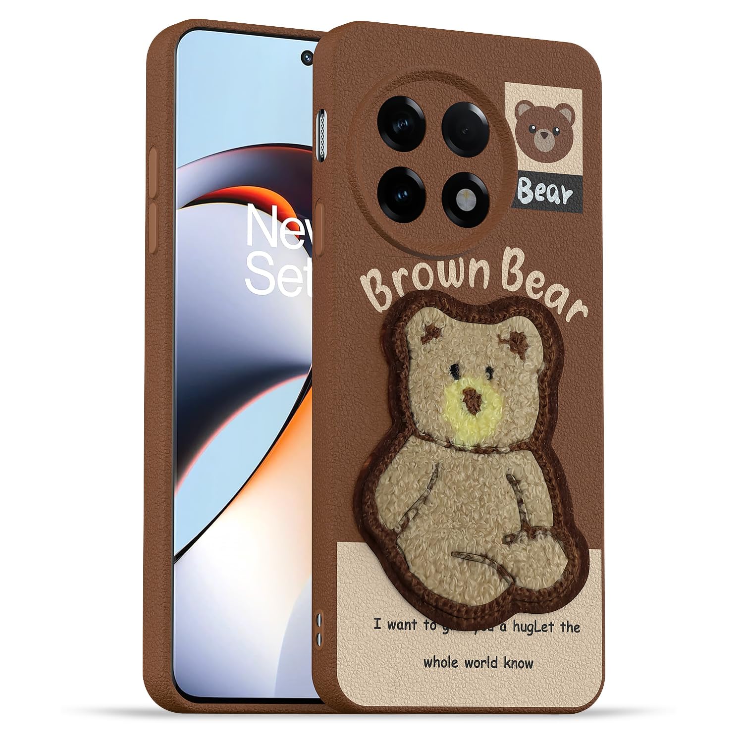 Brown back cover for OnePlus 11R 5G – Pikkme