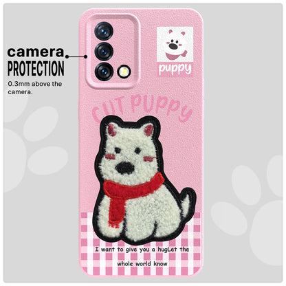 Pikkme Oppo F19/F19s Plush Patch pink back cover – photo 6