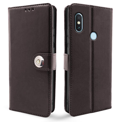 Pikkme Redmi Note 5 Pro Wallet button coffee flip case