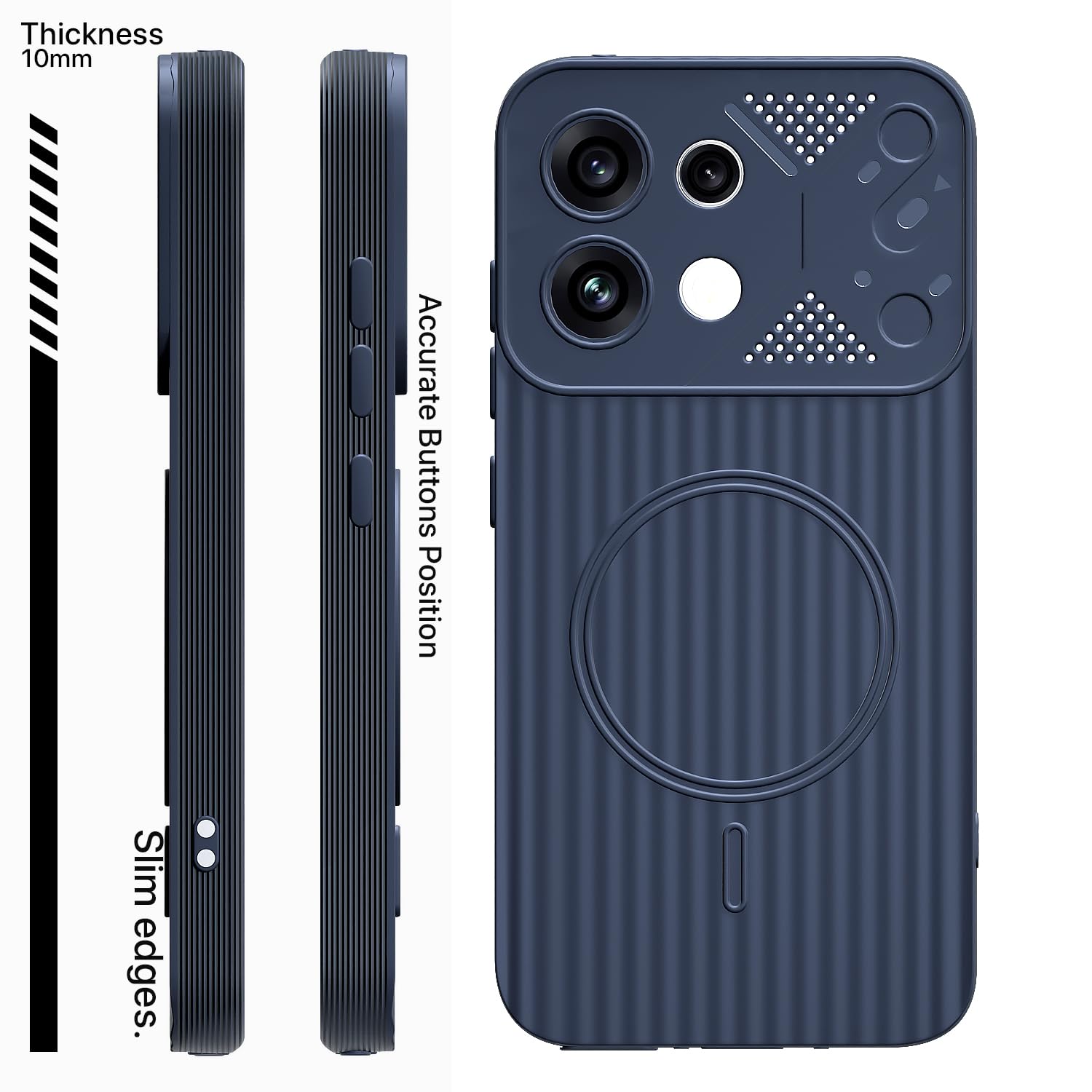 Pikkme blue MagSafe mobile cover for Oppo Reno 16c 5G – photo 3