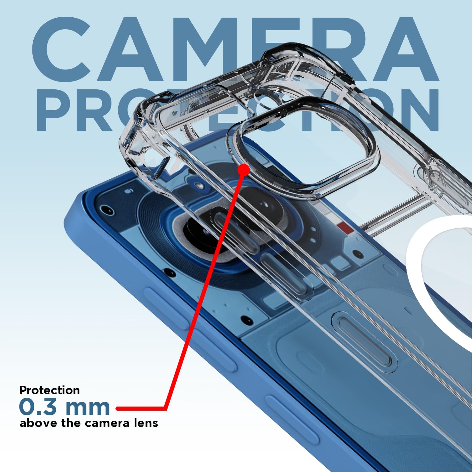 Nothing Phone 4a 5G MagSafe mobile back cover in transparent mag-safe by Pikkme – photo 5