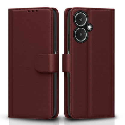Pikkme brown flip case for Redmi 13C 5G