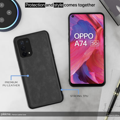 Pikkme Oppo A74 5G grey mobile back cover – photo 4