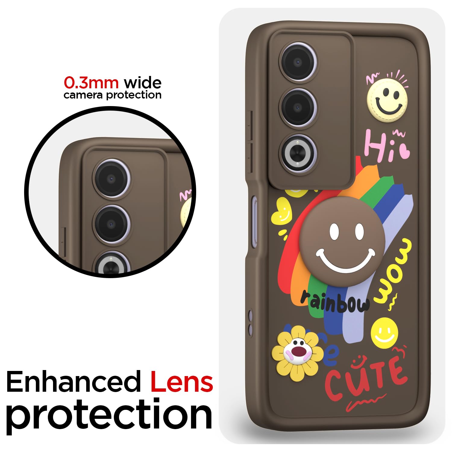Oppo A3 Pro 5G back cover in brown by Pikkme – photo 5